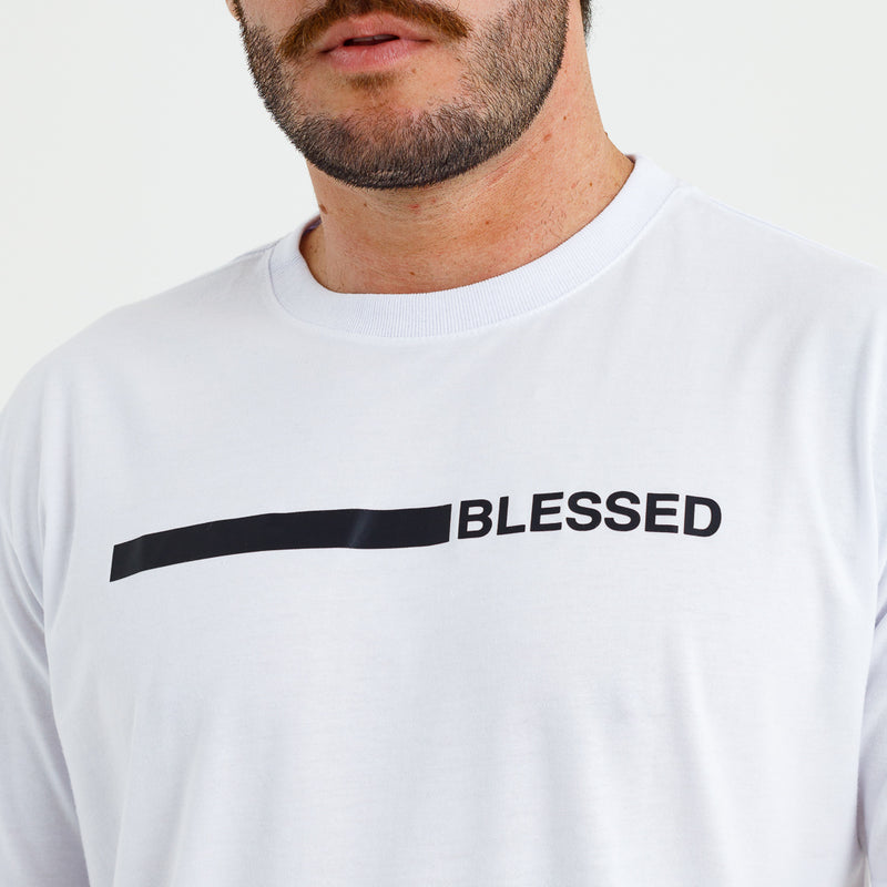 Camiseta Masculina Branca Blessed