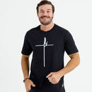 Camiseta Masculina Preta Fé