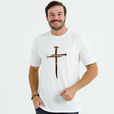 Camiseta Masculina Off White Cruz e Prego