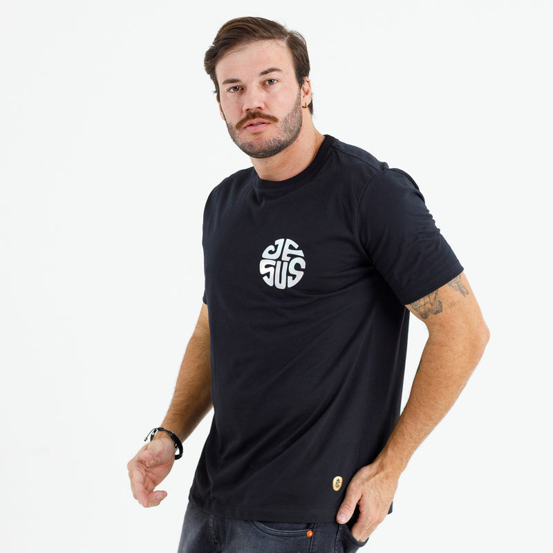 Camiseta Masculina Preta Jesus