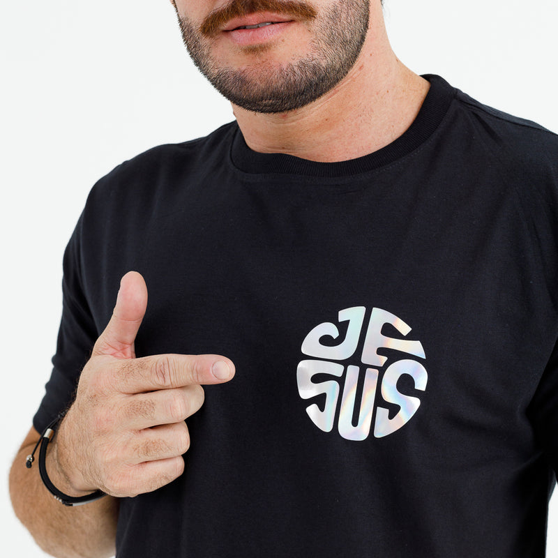 Camiseta Masculina Preta Jesus