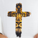 Camiseta Masculina Off White Cruz Leão Dourado