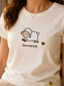 Camiseta Feminina Off White Encontrada Ovelha