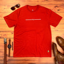 Camiseta Masculina Vermelha Paz Holográfico