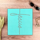 Camiseta Feminina Verde Menta Jesus Strass