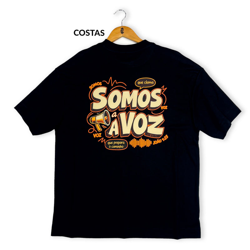 Oversized Preta Full Somos a Voz