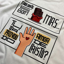 T-Shirt Infantil Off White Chocolate É Bom Mas Tu Já Provou Do Amor De Cristo?