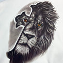 Moletom Canguru Com Capuz Off White Leão Cruz Cinza