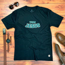 Camiseta Masculina Preta Team Jesus Veludo