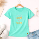 Camiseta Feminina Verde Menta A Tua Graça Me Basta  Aplique