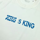 Oversized Off White Full Jesus Is King Azul