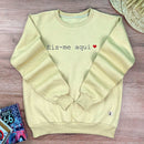 Moletom Caqui Eis-me aqui