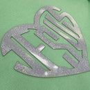 Moletom Menta Aplique Coração Jesus