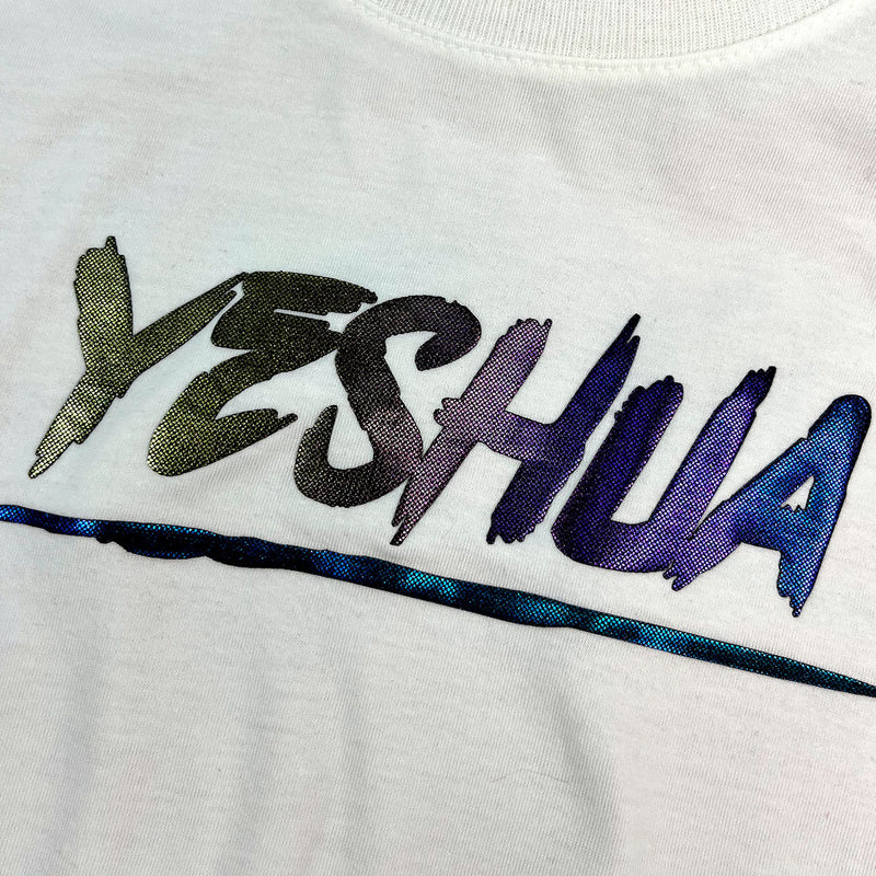 Camiseta Feminina Off White Aplique Camaleão Yeshua