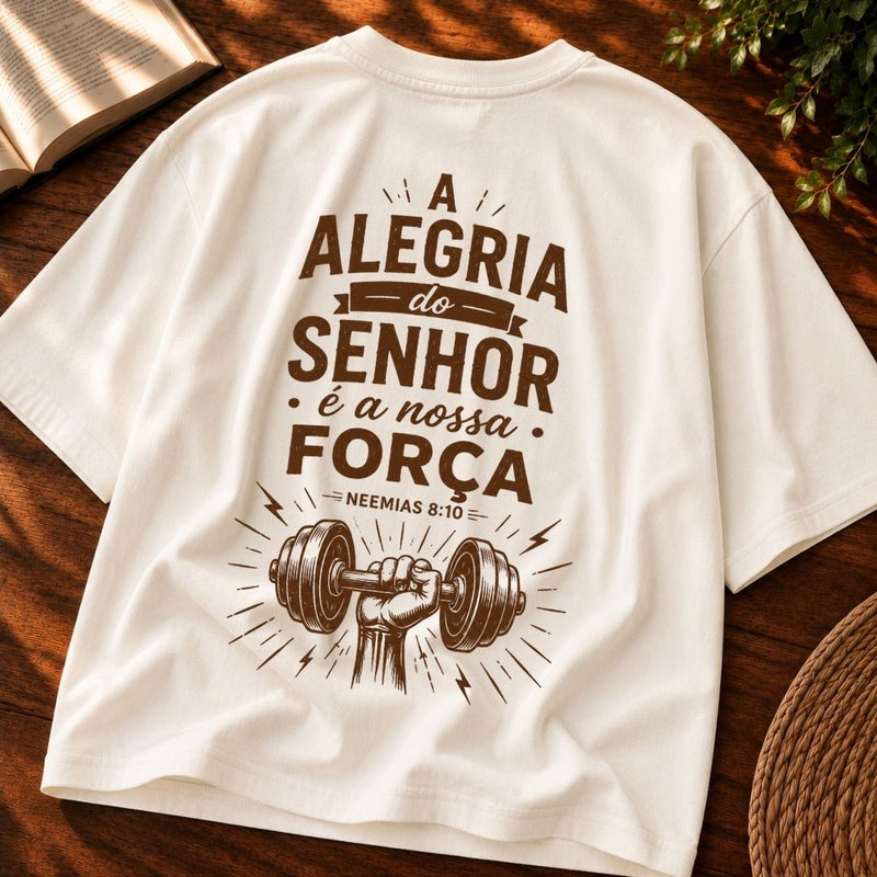 Oversized Off White Alegria do Senhor