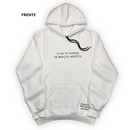 Moletom Canguru Com Capuz Off White Apenas Volte Para Casa!