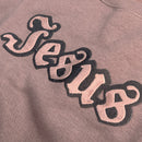 Moletom Marrom Aplique Jesus Veludo