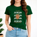 Camiseta Feminina Verde O Teu Olhar Jamais Se Afastou de mim
