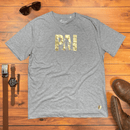 Camiseta Masculina Cinza Pai Filhos Dourado