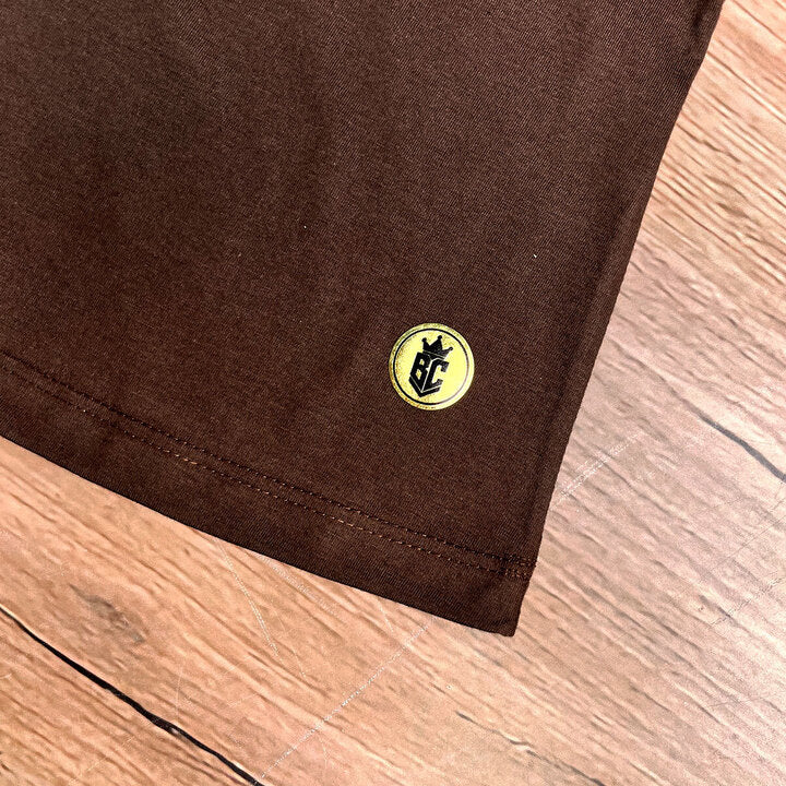Camiseta Feminina Marrom Ele Vive Em Nós