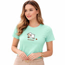 Camiseta Feminina Verde Menta Encontrada Ovelha