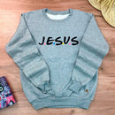 Moletom Cinza J.E.S.U.S.