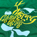 Camiseta Masculina Verde Rena Merry Christmas