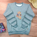 Moletom Cinza Aplique Leão Dourado