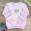 Moletom Rosa Jesus Cruz Glitter