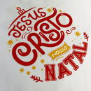 Camiseta Feminina Branca Jesus Cristo Nosso Natal