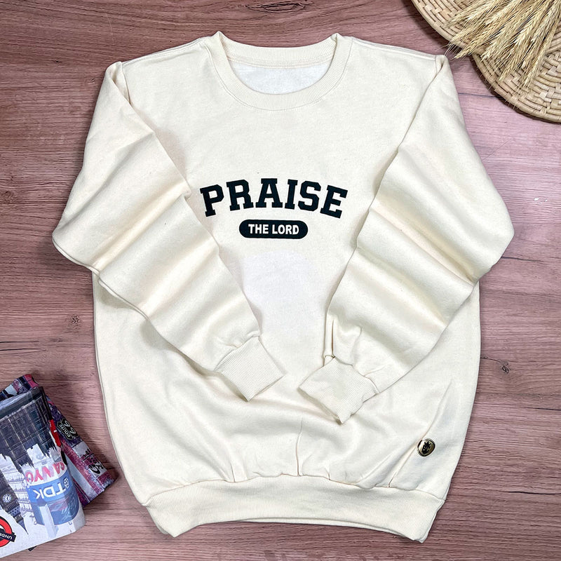 Moletom Off White Praise The Lord