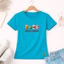 Camiseta Feminina Turquesa Jesus & Coffee