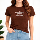 Camiseta Feminina Marrom Te Orienta Que tu é Crente