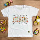 T-Shirt Infantil Branca Celebrate Jesus