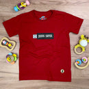 T-Shirt Infantil Vermelha Pen Drive Jesus Saves