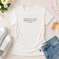 Camiseta Feminina Branca A Alegria Que Eu Te Darei