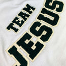 Camiseta Masculina Branca Team Jesus Veludo