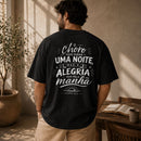 Oversized Preta O Choro Dura uma Noite