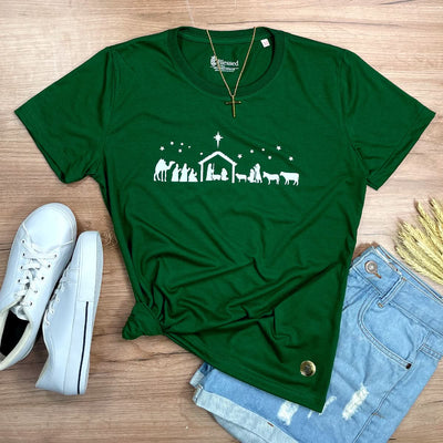 Camiseta Feminina Verde O Nascimento