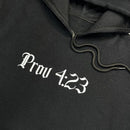 Moletom Canguru Com Capuz Preto Guarda Teu Coração Prov 4:23