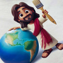 T-Shirt Infantil Off White Jesus Pintor Do Mundo