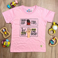 T-Shirt Infantil Rosa Chocolate É Bom Mas Tu Já Provou Do Amor De Cristo?