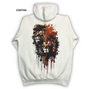 Moletom Canguru Com Capuz Off White Dois Leões