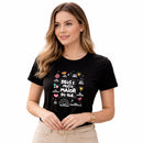 Camiseta Feminina  Preta Deus é Muito Maior 
