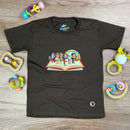 T-Shirt Infantil Marrom Personagens Bíblicos