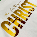 T-Shirt Infantil Branca The Birth Of Christ