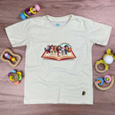 T-Shirt Infantil Off White Personagens Bíblicos