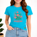 Camiseta Feminina Turquesa Sempre Isaías 40:8