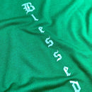 Camiseta Masculina Verde Blessed Vertical
