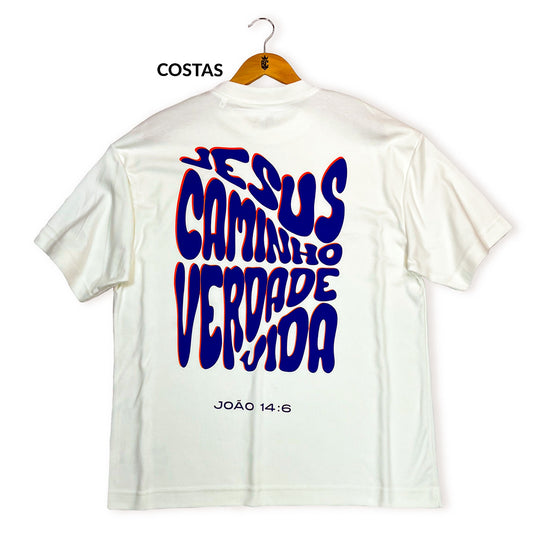 Oversized Off White Full Jesus Caminho Verdade